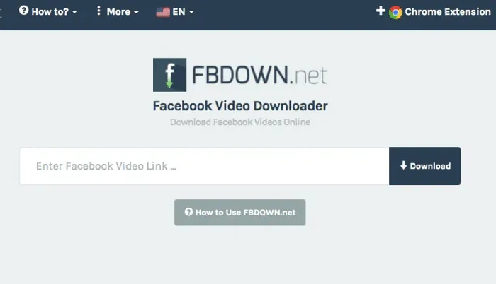 Fbdown دانلود کننده ویدیوی فیس بوک